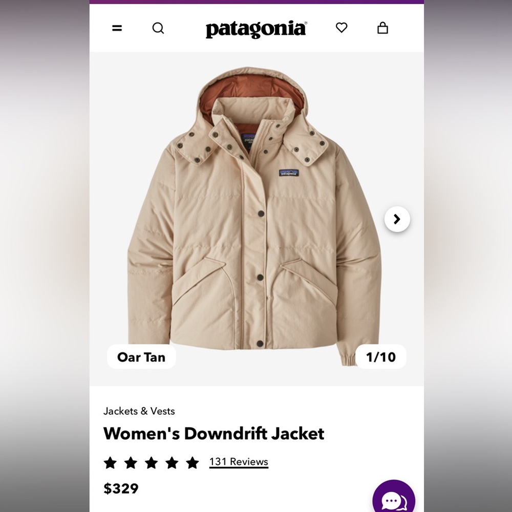 Patagonia downdrift jacket